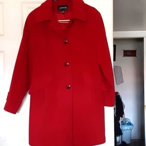 Red 'London Fog' Coat